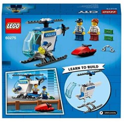 LEGO City Police Elicottero della Polizia, Giocattolo con Minifigure di Poliziotto e Ladra per Bambini di 4+ Anni, 60275