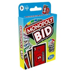 Hasbro - Monopoly Bid Game, gioco di carte a gioco rapido per famiglie e bambini dai 7 anni in su - F16994561