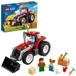 LEGO City Trattore Giocattolo, Playset Fattoria con Coniglio e Minifigure per Bambine e Bambini 5+ Anni, 60287