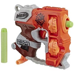 Hasbro- Nerf MicroShots Zombie Strike Flipfury, Blaster Classico in Micro Formato, Colore, E3002