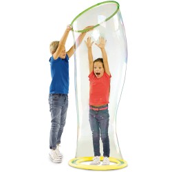 SES Creative - Outdoor Bimbi in Bolla, anello per bolle giganti, Colore Giallo/Verde, 02257