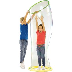 SES Creative - Outdoor Bimbi in Bolla, anello per bolle giganti, Colore Giallo/Verde, 02257