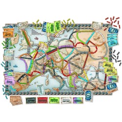 Asmodee - Ticket to Ride Europa, Gioco da Tavolo per tutta la Famiglia, Edizione in Italiano, 8500