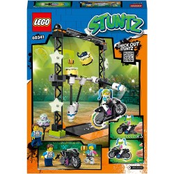 LEGO City Stuntz Sfida Acrobatica KO, Moto Giocattolo Carica e Vai con Minifigure, Giochi per Bambini e Bambine dai 5 Anni in su