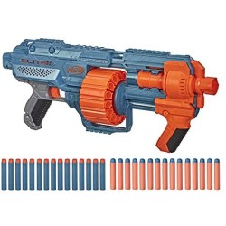 Hasbro Nerf- Nerf Elite 2.0-Shockwave RD-15 (Blaster con Tamburo Rotante da 15 dardi, Lancio a raffica con Azione a Pompa, capac