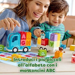 LEGO - DUPLO My First Camion dell Alfabeto, con 2 Personaggi e un OrSetto, Gioco e Idea Regalo per Bambini +1 Anno e Mezzo, 1091