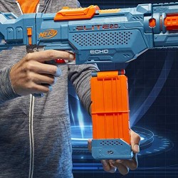 Hasbro Nerf-Nerf Elite 2.0-Echo CS-10 (blaster con caricatore a clip da 10 24 dardi inclusi) Giocattolo per bambini da 8 anni in