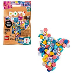 LEGO DOTS Accessori DOTS serie 2 Set di elementi decorativi con 10 sorprese, Arte e artigianato per bambini, 41916