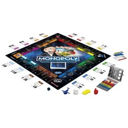 Hasbro Monopoly Super Electronic Banking (Gioco in Scatola con Lettore elettronico Hasbro Gaming, Versione in Italiano)