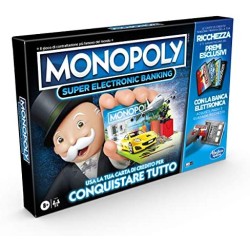 Hasbro Monopoly Super Electronic Banking (Gioco in Scatola con Lettore elettronico Hasbro Gaming, Versione in Italiano)