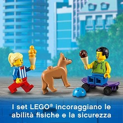 LEGO City Great Vehicles Furgone dei Gelati con 2 Minifigure e 1 Cane, Più 1 Serie di Accessori, Set di Costruzioni per B