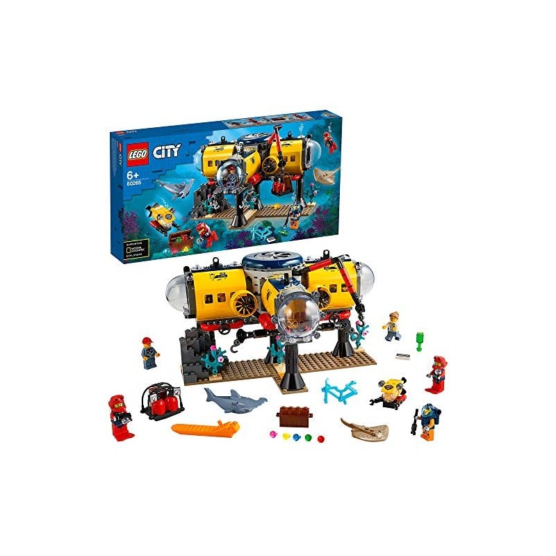 LEGO 60265 City Base per esplorazioni oceaniche, Avventure acquatiche per i bambini