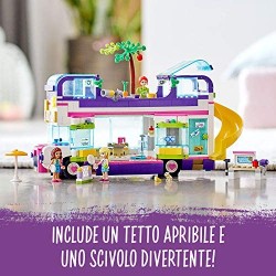 LEGO - Friends Il Bus dell Amicizia Set di Costruzioni con le Mini-Doll di Olivia, Mia e Stephanie, con Tanti Dettagli per Diver