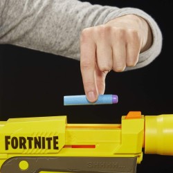 hasbro nerf fortnite sp-l, blaster ufficiale con 6 dardi, colore giallo, e6717eu4