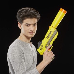 hasbro nerf fortnite sp-l, blaster ufficiale con 6 dardi, colore giallo, e6717eu4