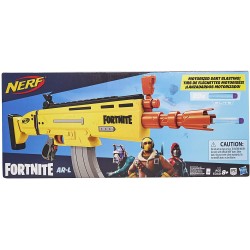 hasbro ar-l fortnite nerf elite, blaster con 20 dardi