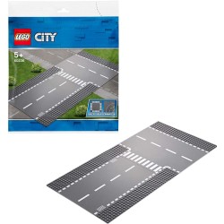 lego city - rettilineo e incrocio a t, 60236