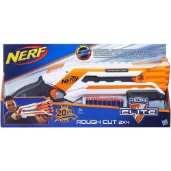 Hasbro Nerf N Strike Elite Rough Cut 2 x 4, Blaster con Dardi - A1691EU4