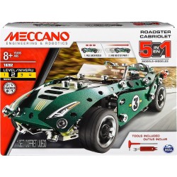 Meccano, Multimodello da 5 - Veicolo a Retrocarica, kit di costruzioni da 175 Pezzi, dagli 8 Anni