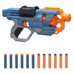 Hasbro Nerf-Nerf Elite 2.0-Commander RD-6 (Blaster con Tamburo Rotante e 12 Dardi Inclusi), Giocattolo per Bambini da 8 Anni in 