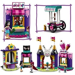 LEGO Friends Gli Stand del Luna Park Magico, Costruzioni per Bambini 6 Anni con 2 Mini Bamboline e 1 Micro-Doll, 41687