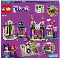 LEGO Friends Gli Stand del Luna Park Magico, Costruzioni per Bambini 6 Anni con 2 Mini Bamboline e 1 Micro-Doll, 41687