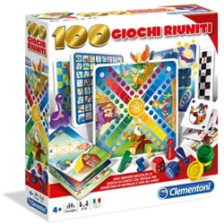 Clementoni - 100 Giochi Riuniti Gioco Da Tavolo Colore Multicolore, 12952