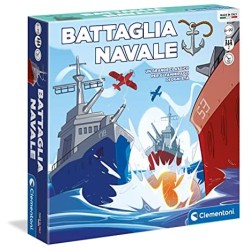 Clementoni - 16635 - Battaglia navale, colpisci e affonda la flotta - gioco da tavolo bambini 6 anni, gioco in scatola per tutta