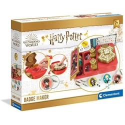 Clementoni Macchina Laboratorio, Set per Creare Spille Harry Potter-Gioco Creativo 7 Anni-Made in Italy, Multicolore, 18669