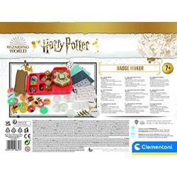 Clementoni Macchina Laboratorio, Set per Creare Spille Harry Potter-Gioco Creativo 7 Anni-Made in Italy, Multicolore, 18669