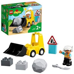 LEGO DUPLO Town Bulldozer, Set con Macchinina da Costruzione per Bimbi dai 2 Anni in su, 10930