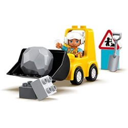 LEGO DUPLO Town Bulldozer, Set con Macchinina da Costruzione per Bimbi dai 2 Anni in su, 10930