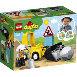 LEGO DUPLO Town Bulldozer, Set con Macchinina da Costruzione per Bimbi dai 2 Anni in su, 10930