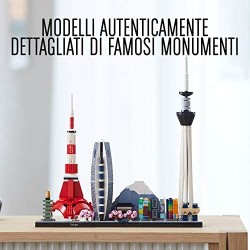 LEGO Architecture Tokyo, Collezione Skyline, Set di Edifici da Collezione, 21051