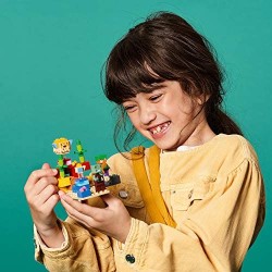 LEGO Minecraft La Barriera Corallina, Set di Costruzioni con Alex, Zombi Annegato e 2 Pesci Palla, 21164