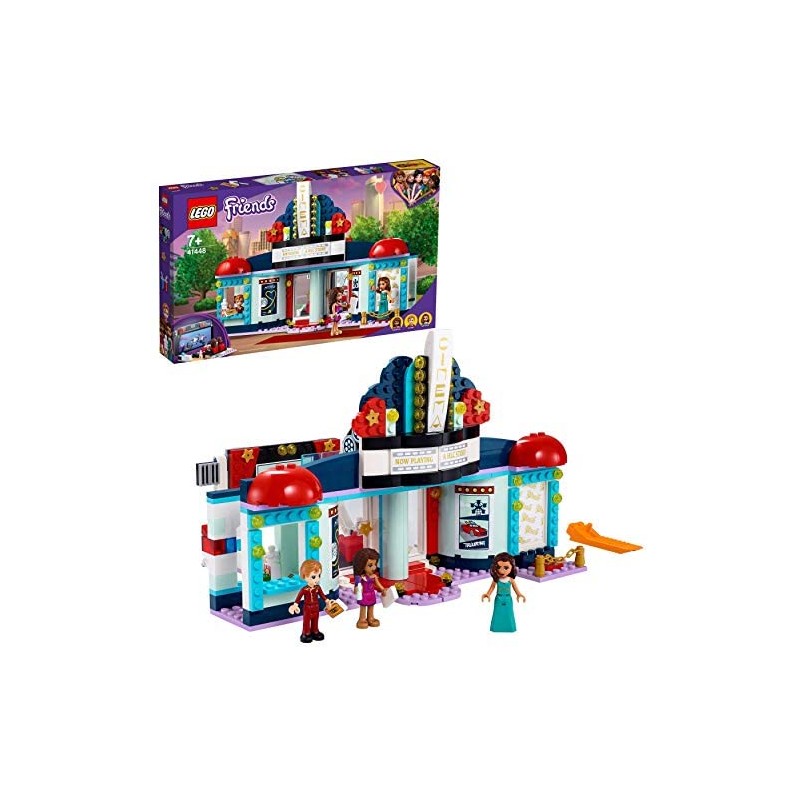 LEGO Friends Il Cinema di Heartlake City, Playset con Porta Cellulare e 3 Mini-doll, 41448