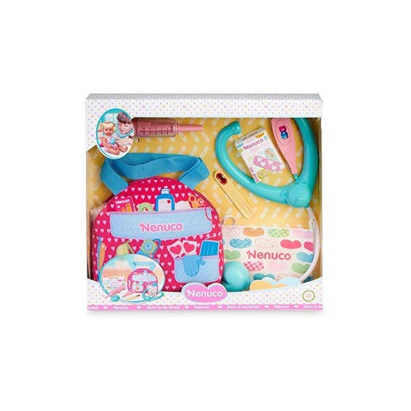 Nenuco- Kit di Emergenza, Accessori Medici per Bambole, per Bambine/i a Partire da 3 Anni, Multicolore, 700016295