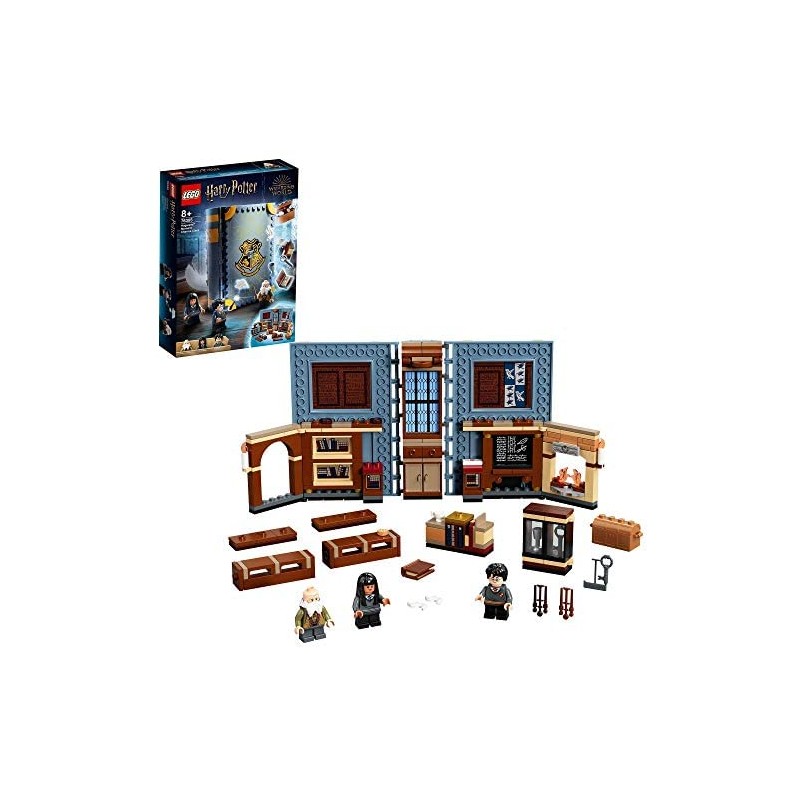 LEGO Harry Potter Lezione di Incantesimi a Hogwarts, Playset da Collezione Portatile in Custodia da Viaggio, 76385