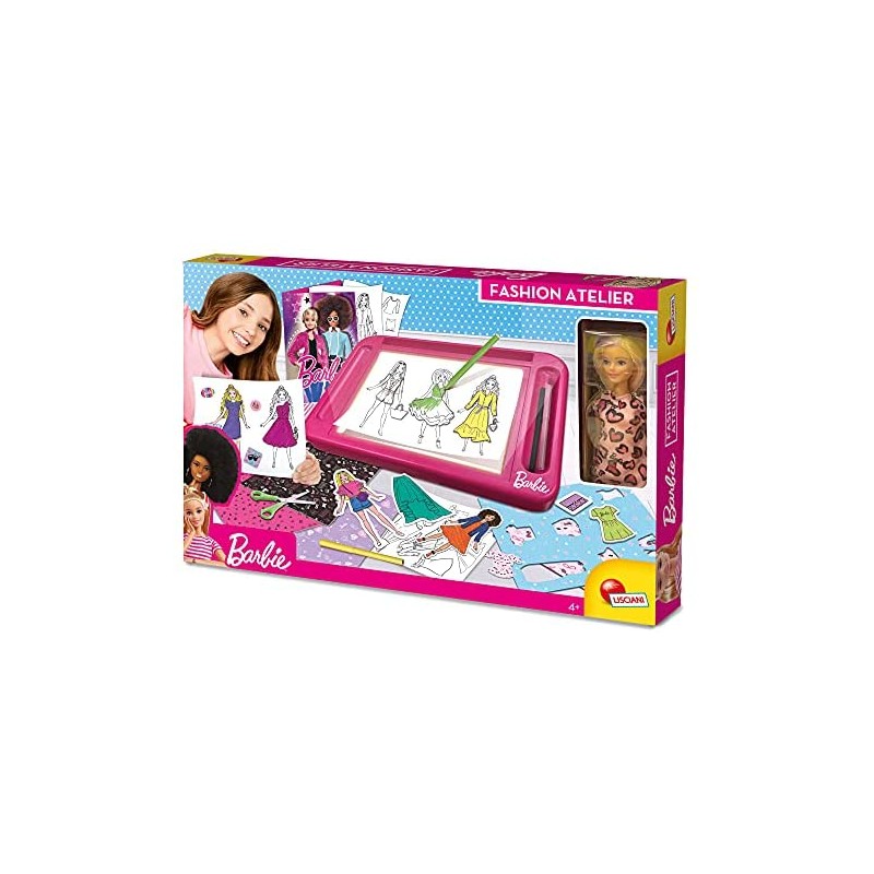 Lisciani Giochi - Barbie Fashion Atelier con Doll, Multicolore, 88645