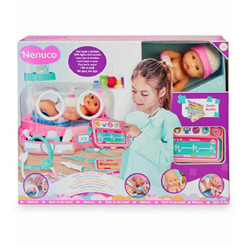 Nenuco - Dottore, Come Sta Il Mio Bambino - Bambola Incubatrice Neonatale e Accessori, Multicolore, 700016660