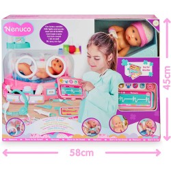 Nenuco - Dottore, Come Sta Il Mio Bambino - Bambola Incubatrice Neonatale e Accessori, Multicolore, 700016660