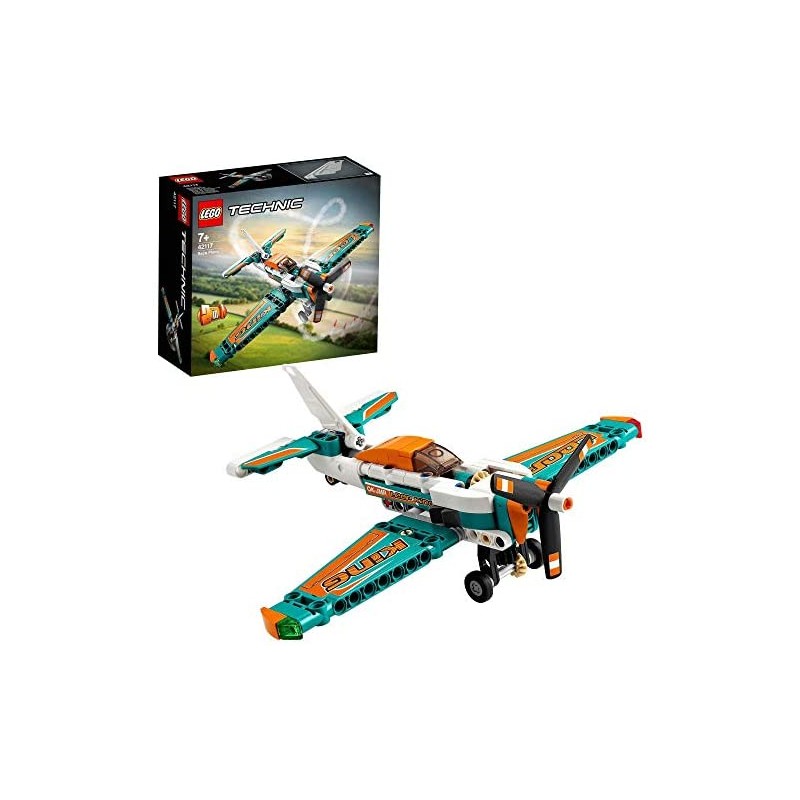 LEGO Technic Aereo da Competizione e a Reazione, Set 2 in 1, Giocattoli da Costruzione, 42117