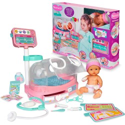 Nenuco - Dottore, Come Sta Il Mio Bambino - Bambola Incubatrice Neonatale e Accessori, Multicolore, 700016660