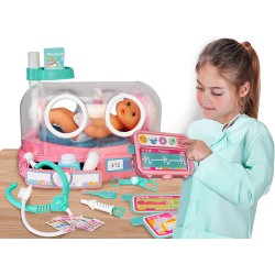 Nenuco - Dottore, Come Sta Il Mio Bambino - Bambola Incubatrice Neonatale e Accessori, Multicolore, 700016660