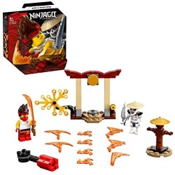 LEGO Ninjago Battaglia Epica - Kai vs Skulkin, Giocattolo da Battaglia Rotante con 2 Minifigure, 71730