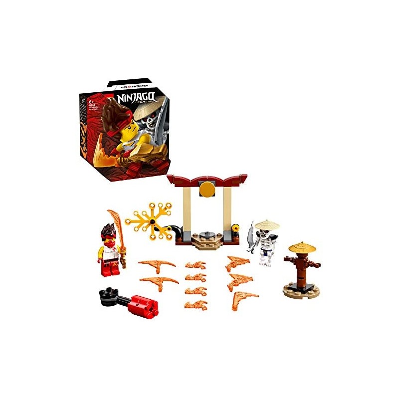 LEGO Ninjago Battaglia Epica - Kai vs Skulkin, Giocattolo da Battaglia Rotante con 2 Minifigure, 71730