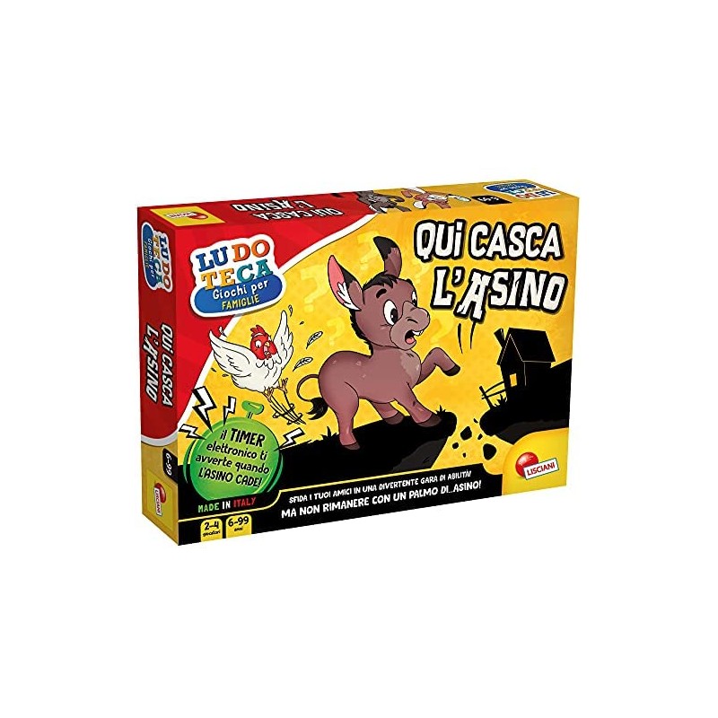 Lisciani Giochi- Ludoteca Qua Casca l Asino, 88904