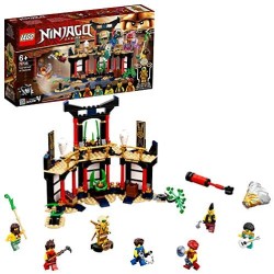 LEGO Ninjago Il Torneo degli Elementi, Playset Tempio con Piattaforma da Battaglia e Minifigure d oro di Lloyd, 71735