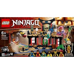 LEGO Ninjago Il Torneo degli Elementi, Playset Tempio con Piattaforma da Battaglia e Minifigure d oro di Lloyd, 71735