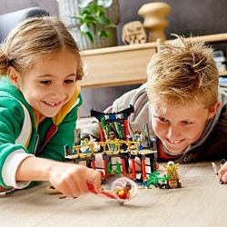 LEGO Ninjago Il Torneo degli Elementi, Playset Tempio con Piattaforma da Battaglia e Minifigure d oro di Lloyd, 71735